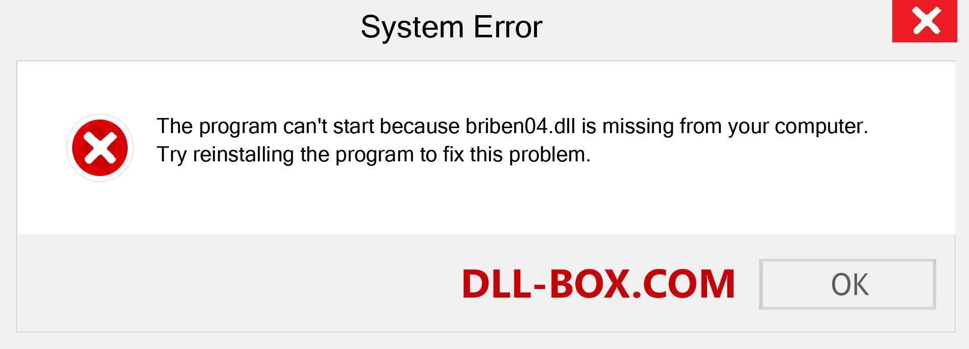  briben04.dll file is missing?. Download for Windows 7, 8, 10 - Fix  briben04 dll Missing Error on Windows, photos, images
